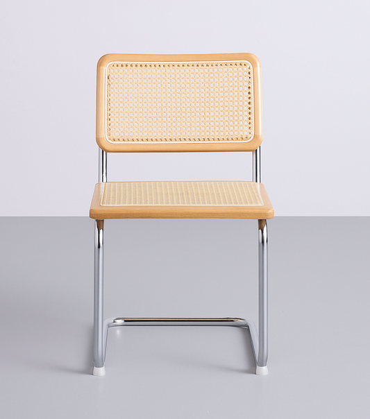 Silla Breuer Juliana Madera Natural y Ratán