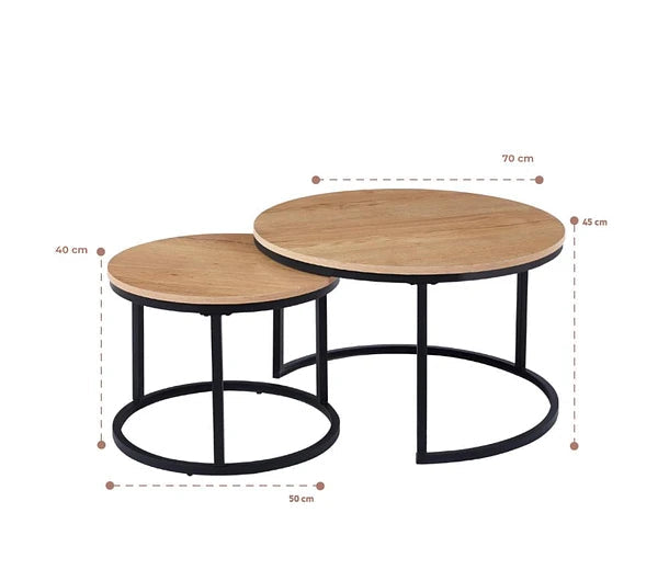 Mesa de Centro Andorra Anidadas