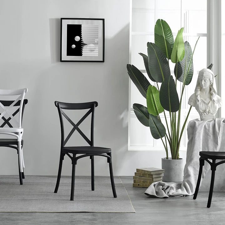 Silla Crossback Negra Aurora