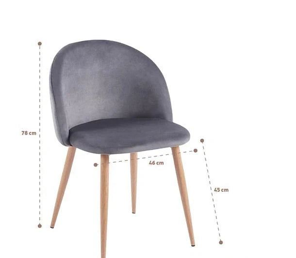 Pack 4 Sillas Asturias Gris