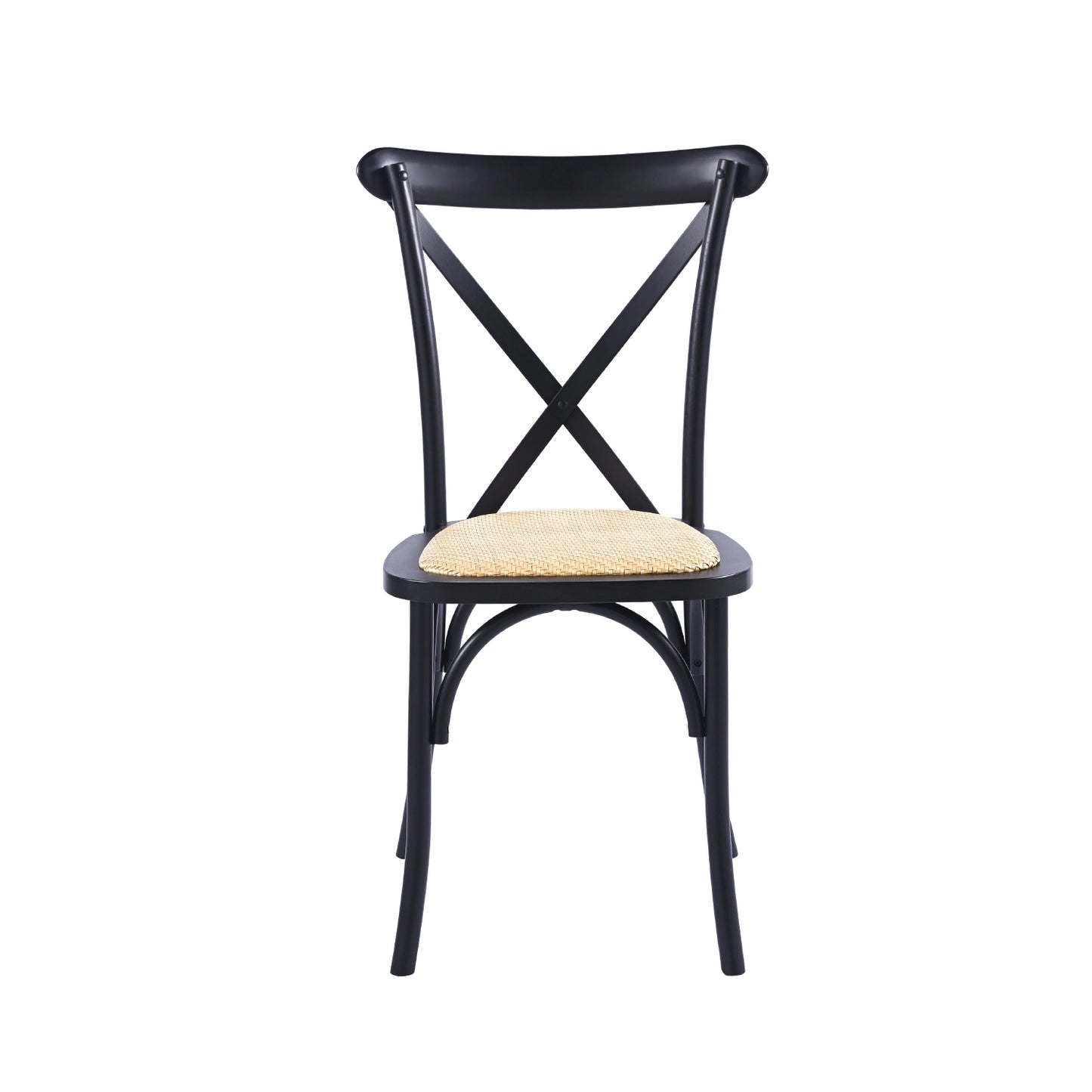 Aurora Chair Black Rattan Wood