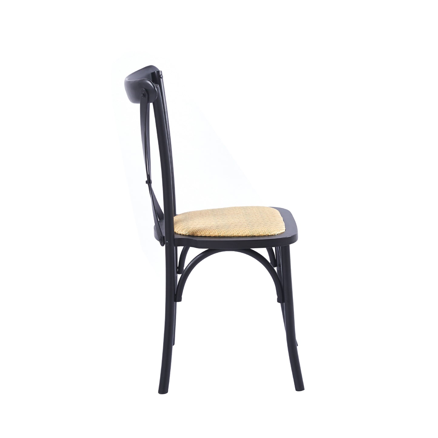 Aurora Chair Black Rattan Wood