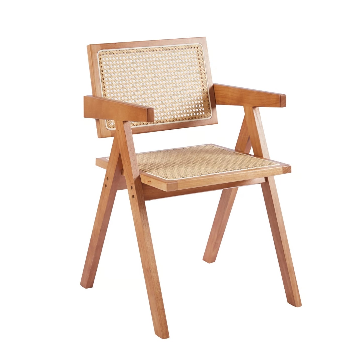 Lambra Chair Rattan and Natural Wood