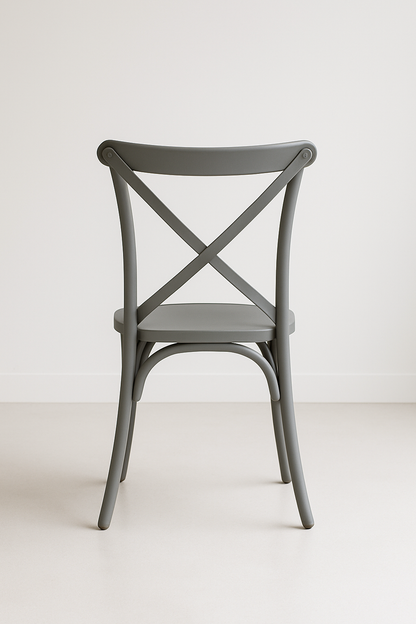 Pack 4 Sillas Crossback Gris Aurora