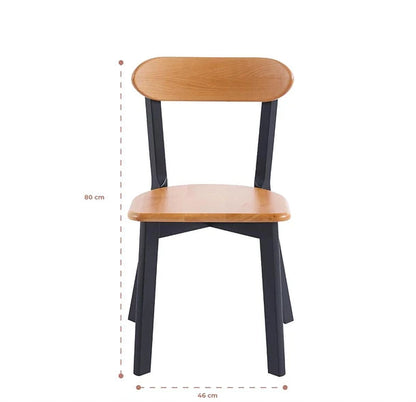 Pack 2 Sillas Siena Madera Negra