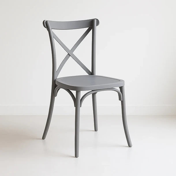 Pack 4 Sillas Crossback Gris Aurora