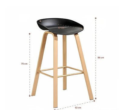 Pack of 4 Black Alcalá Stools