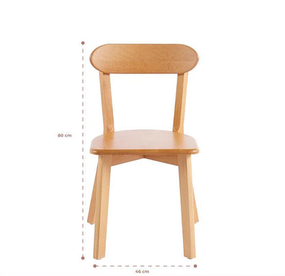 Pack 2 Sillas Siena Madera Natural