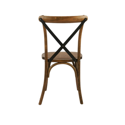 Aurora Chair Vintage Brown Rattan Wood