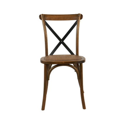 Aurora Chair Vintage Brown Rattan Wood