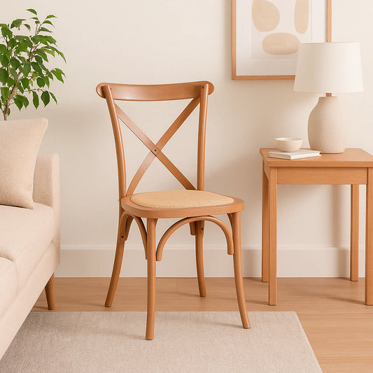 Aurora Chair Natural Rattan Wood