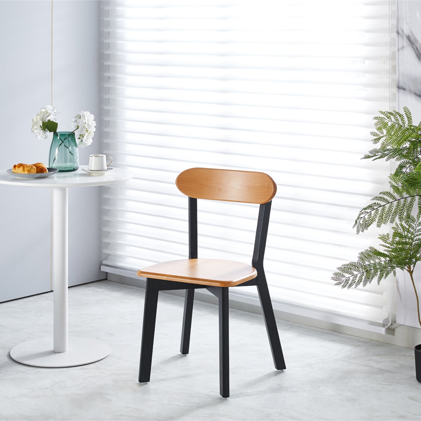 Pack 2 Sillas Siena Madera Negra