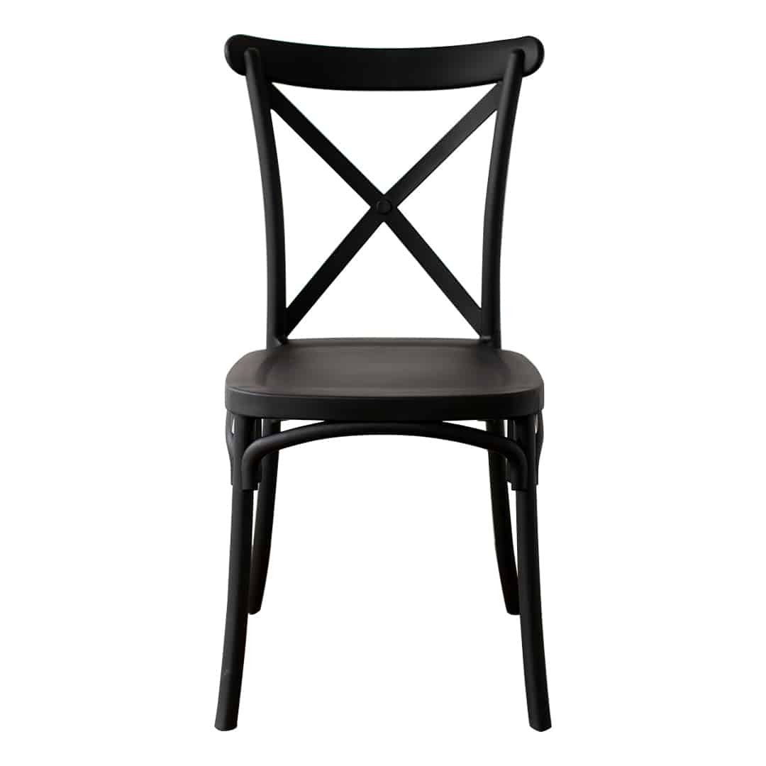 Silla Crossback Negra Aurora