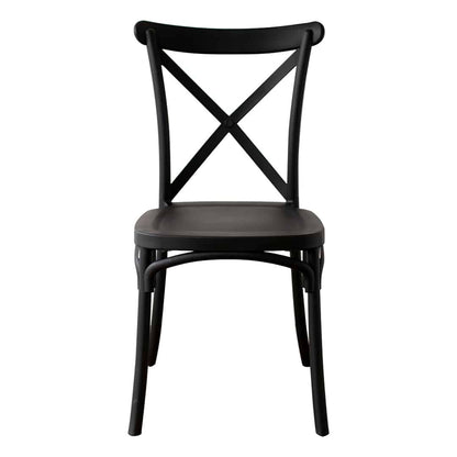 Silla Crossback Negra Aurora