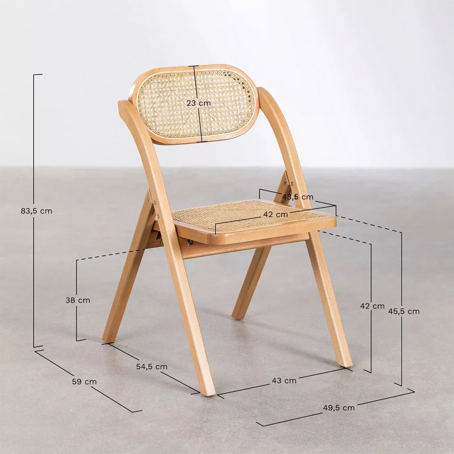 Agustina Rattan and Wood Chair